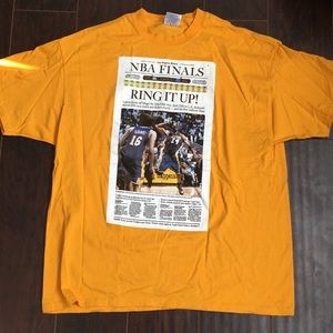 Los Angeles Lakers 2009 Champions Newspaper Tee